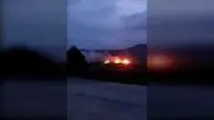 آتش سوزی در یک پایگاه نظامی ارتش روسیه در شبه جزیره کریمه

