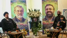 دیدار سیدحسن خمینی با خانواده علی لاریجانی + عکس
