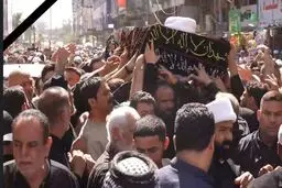 پیکر آیت اله العظمی فیاض در کاظمین تشییع شد + عکس