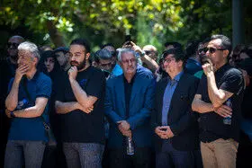 مراسم تشییع پیکر حمیدرضا درجاتی