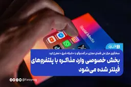 بخش خصوصی وارد مذاکره با پلتفرم‌های فیلتر شده می‌شود

