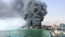  انفجار در اسکله متانول؛ بندر دیر استان بوشهر +ویدئو