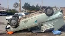 یک کشته بر اثر واژگونی وانت در محور کرمانشاه 