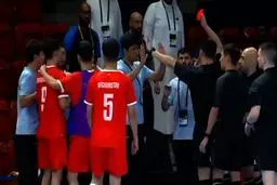 لحظات جنجالی دیدار فوتسال ایران مقابل افغانستان