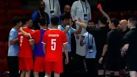 لحظات جنجالی دیدار فوتسال ایران مقابل افغانستان