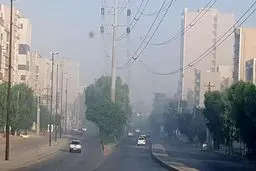وضعیت آلودگی هوای خوزستان و اهواز؛ جمعه ۵ دی