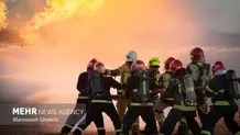 آتش‌سوزی گسترده در یک مجتمع تجاری درگهان مهار شد