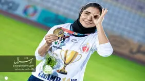 دیدار دو تیم فوتبال زنان خاتون بم و نماینده شیراز
