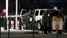 حادثه در کاخ سفید/ فردی با خودرو به دیوار کاخ سفید کوبید

