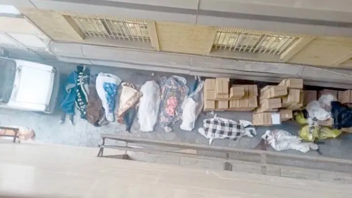 جزئیات پیکرهای پیچیده در پتو  در بیمارستان «الغدیر»