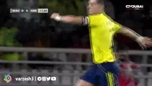 گل اول النصر به الوحده توسط کریستین رونالدو+ ویدئو