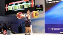 قهرمانی وزنه‌برداری ایران در آسیا  با یک مدال طلا