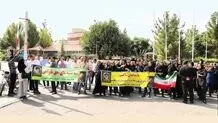 کادر درمان علوم پزشکی نیشابور اعتراض کردند + عکس