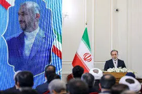 سید عباس عراقچی، وزیر امور خارجه در مراسم گرامیداشت اولین سالگرد شهادت حسین امیرعبداللهیان