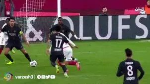 گل اول موناکو به پاری سن ژرمن+ ویدئو