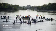 پدل برد در زاینده رود+ عکس