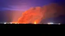 آتش‌سوزی گسترده در انبار مواد شیمیایی در جنوب تهران 