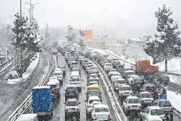 برف و کولاک در ۹ استان کشور