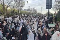 مراسم عید فطر در قزوین + عکس