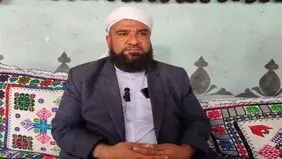 پیکر مولوی شهید یوسف گرگیج در تجمع شبانه مردم زاهدان + عکس