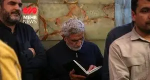 حضور سردار اسماعیل قاآنی بر سر مزار سرلشکر شهید ایزدی
