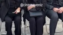 گریه‌های سوزناک همسر، دختر و نوه محمد کاسبی در مراسم تشییع + عکس