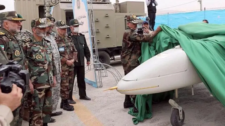 Iranian Army Ground Force Unveils Mohajer 6 Jammer Drone