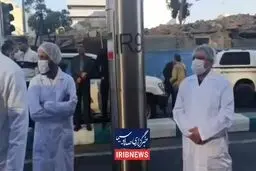 دانشمندان هسته‌ای به مراسم ۱۳ آبان رفتند + فیلم
