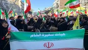 مراسم اربعین رهبر شهید در خیابانهای تهران ادامه دارد + ویدئو