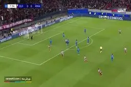 گل اول المپیاکوس به رئال مادرید+ ویدئو