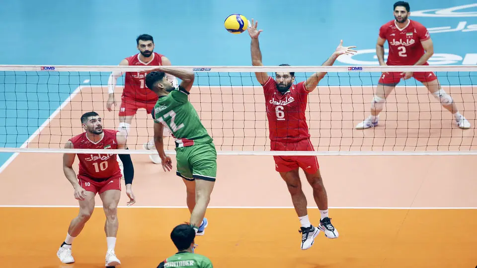 والیبال ایران – پاکستان در مرحله حذفی قهرمانی آسیا