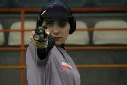 هانیه رستمیان در رده چهارم تپانچه ۲۵ متر جهان ایستاد