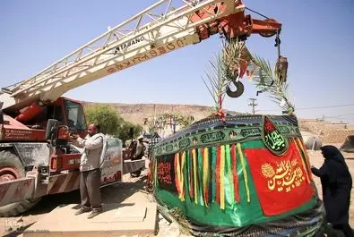 جابه‌جایی مزار شهید جواد رضایی در کازرون، به دلیل احداث سد نرگس و احتمال زیر آب رفتن محل پیشین 