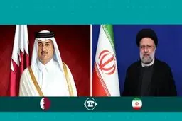 گفتگوی رئیسی با امیر قطر درباره درباره قطع آب و برق در غزه و استفاده از بمب های فسفری 