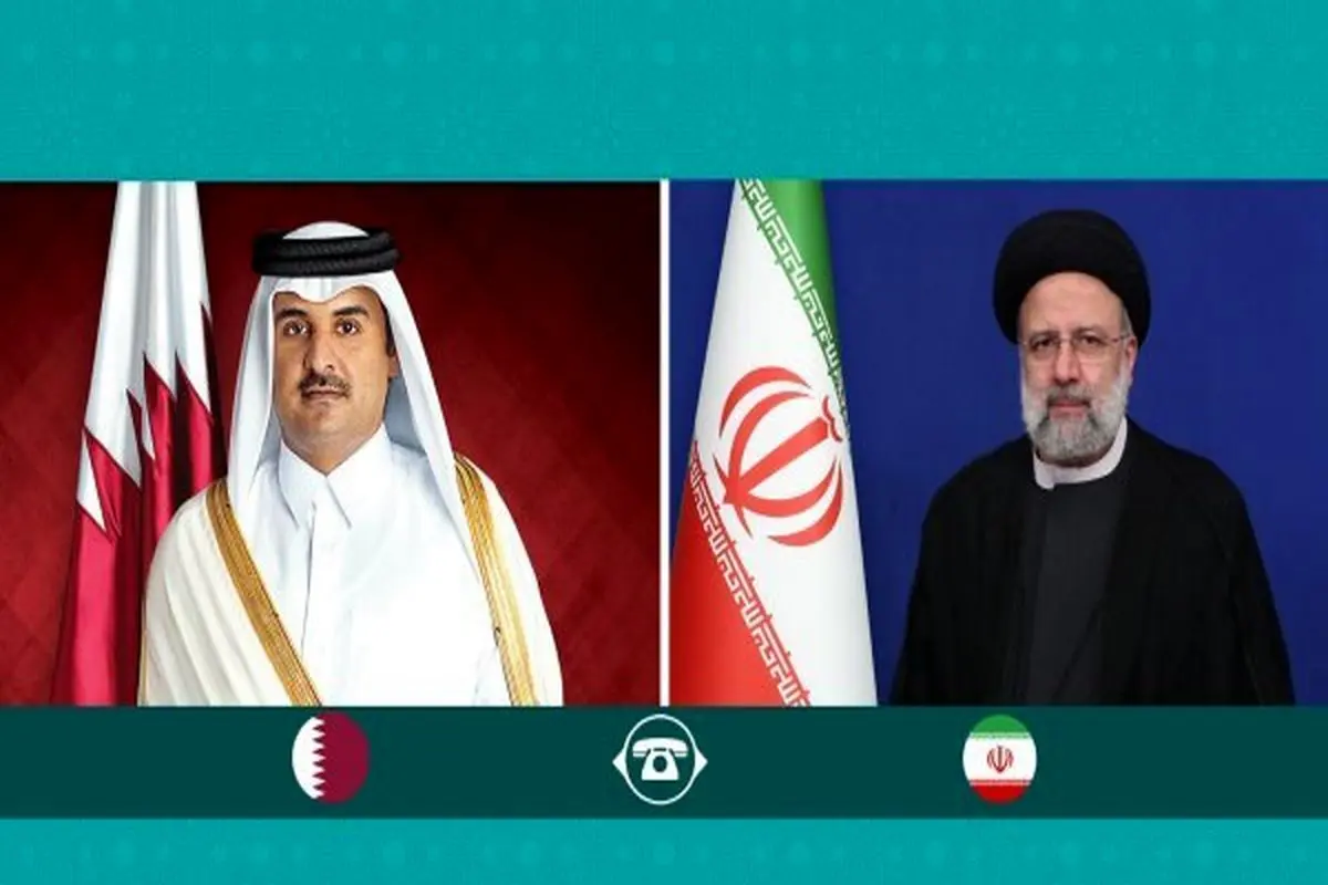 گفتگوی رئیسی با امیر قطر درباره درباره قطع آب و برق در غزه و استفاده از بمب های فسفری 
