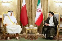Raeisi, Qatari Emir stress stopping Israeli war machine