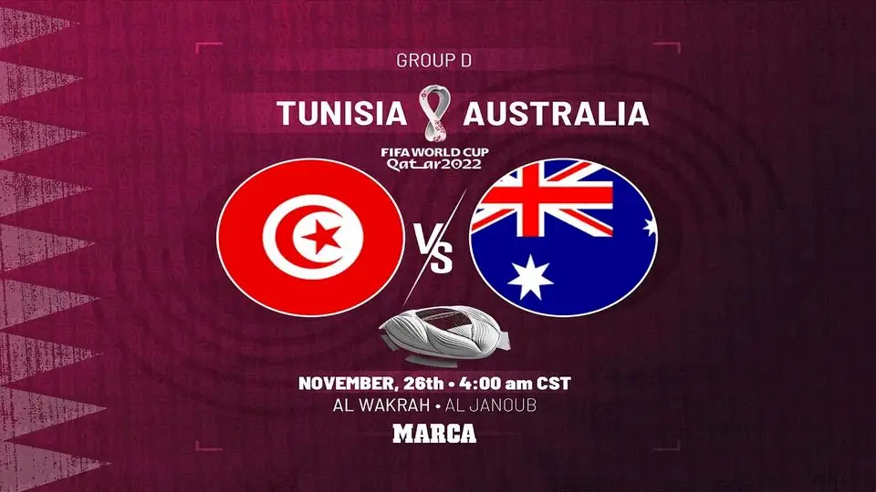 ترکیب تونس و استرالیا اعلام شد