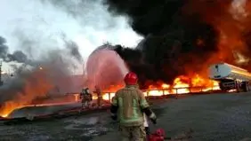 آتش انبار مو‌ادنفتی شهرری خاموش شد