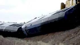 Iranian cargo train derailed in NW Iran