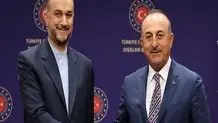 Iran, Turkey FMs hold phone call to stress stepped-up ties