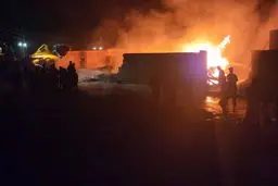 خسارت ۱۰میلیاردی ب در پی آتش‌سوزی در بندر گروک شهرستان سیریک/ حادثه خسارت جانی نداشت