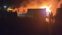 خسارت ۱۰میلیاردی ب در پی آتش‌سوزی در بندر گروک شهرستان سیریک/ حادثه خسارت جانی نداشت