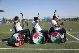 نشان خوش‌رنگ طلا به تیم کامپوند پارا تیراندازی با کمان میکس ایران رسید
