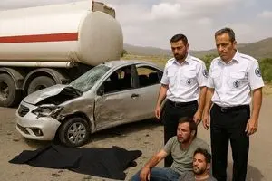 تصادف جاده چالوس، ۱۲ مصدوم به جا گذاشت