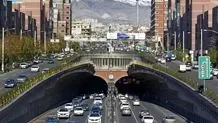 باند شمالی تونل رسالت امشب مسدود است