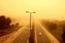 هشدار سطح نارنجی گرد و خاک برای ۲۱ استان
