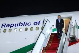 پزشکیان وارد تیانجین چین شد