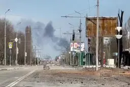 Aftermath of missile strike in Ukraine's Kharkov