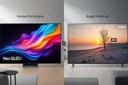 مقایسه تلویزیون آیوا با سامسونگ