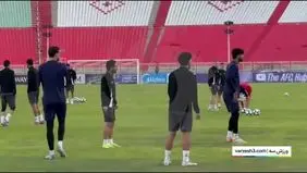 تمرینات تراکتور پیش از بازی با الشرطه عراق را ببینید + ویدیو